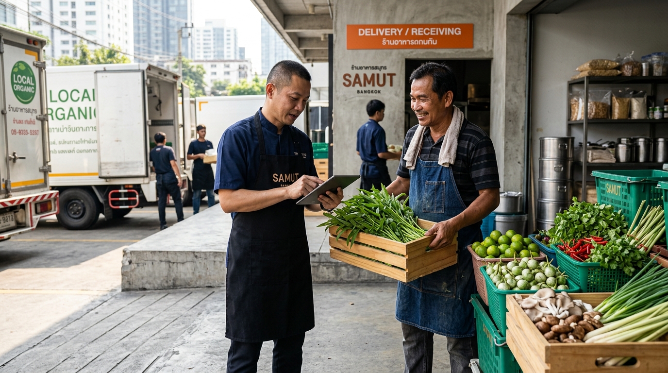ระบบตรวจรับของสดจากซัพพลายเออร์ไทย
